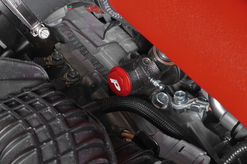 Subaru OBXT Clutch Lines - Perrin Performance - Delay Valve Delete - Red - `05-`09